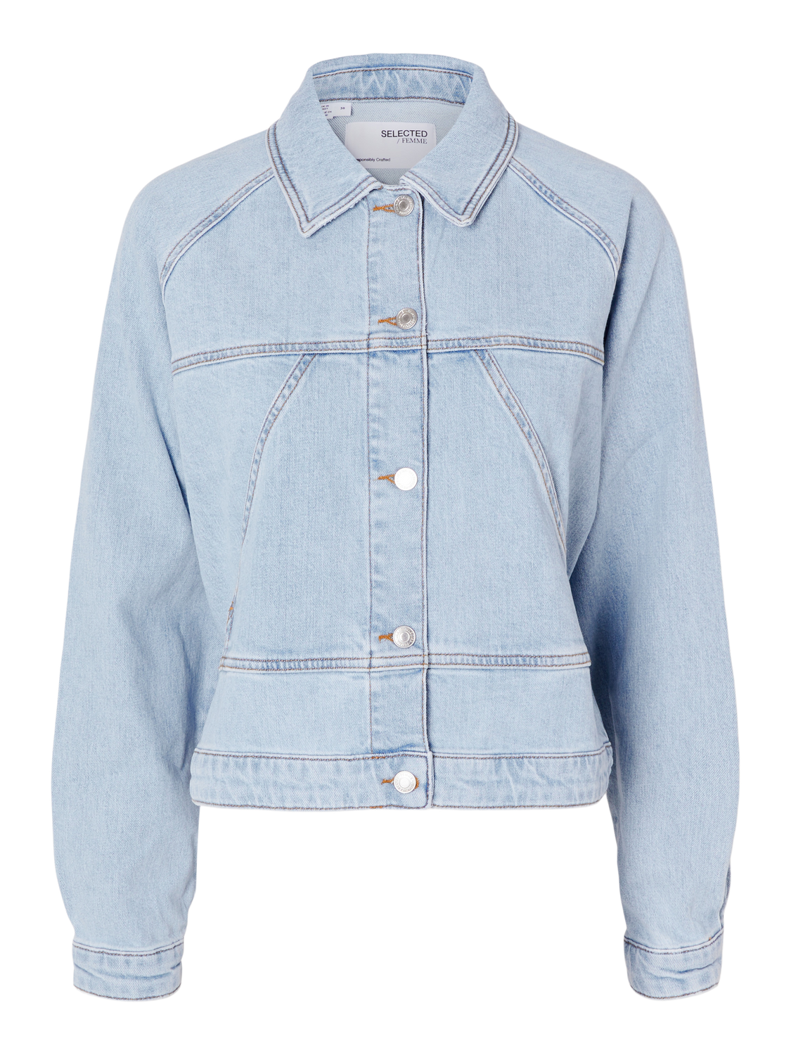 SLFHAZEL Jacket - Light Blue Denim